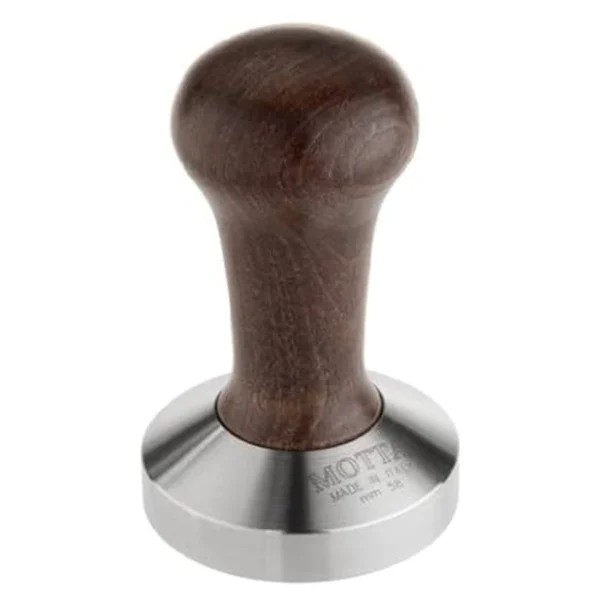 Motta Tamper convex base 58 mm brown handle