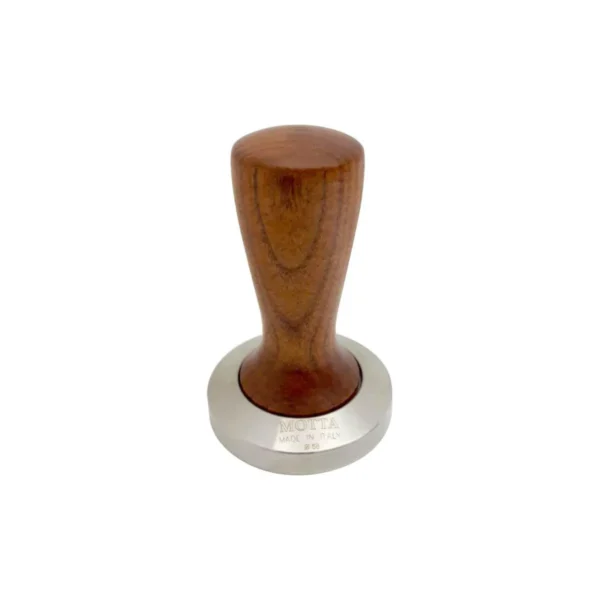 Motta Tamper slim flat base 58 mm wood handle