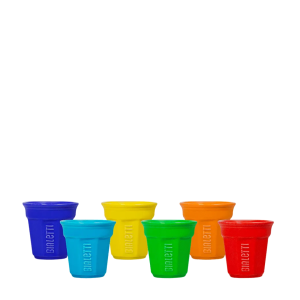 Bialetti Multicolor espresso glass set 6 c.